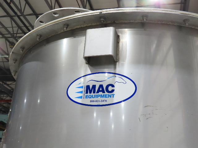 MAC Equipment Stainless Food Grade Dry Batch Mixer 48" Tank with Scales 40Cu/Ft