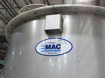 MAC Equipment Stainless Food Grade Dry Batch Mixer 48" Tank with Scales 40Cu/Ft