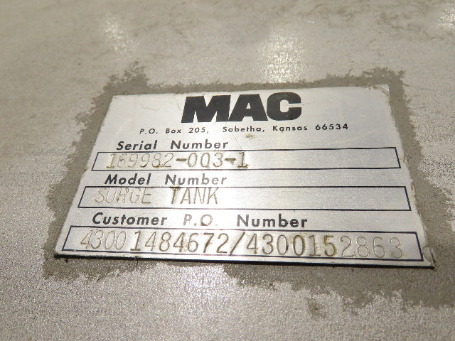 MAC Equipment Stainless Food Grade Dry Batch Mixer 48" Tank with Scales 40Cu/Ft