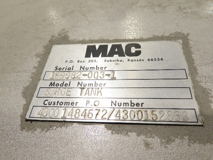 MAC Equipment Stainless Food Grade Dry Batch Mixer 48" Tank with Scales 40Cu/Ft
