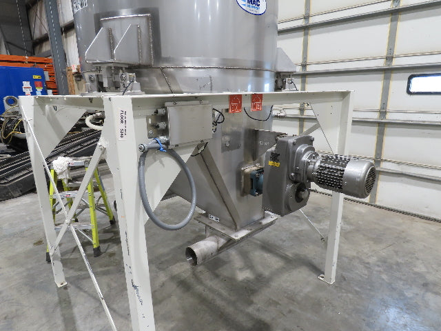 MAC Equipment Stainless Food Grade Dry Batch Mixer 48" Tank with Scales 40Cu/Ft