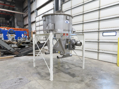 MAC Equipment Stainless Food Grade Dry Batch Mixer 48" Tank with Scales 40Cu/Ft