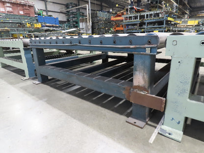 58"x 20' Powered Pallet Conveyor 4" Roller 54"BF 1Hp Chain Drive 40 FPM