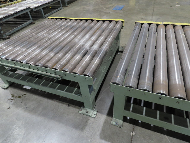 58"x 20' Powered Pallet Conveyor 4" Roller 54"BF 1Hp Chain Drive 40 FPM