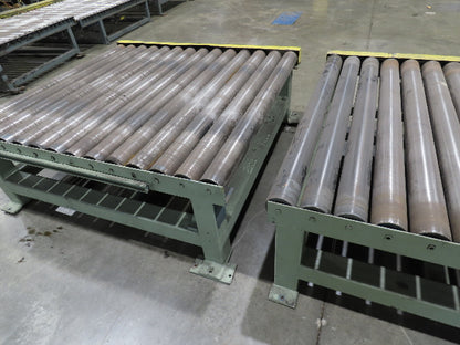 58"x 20' Powered Pallet Conveyor 4" Roller 54"BF 1Hp Chain Drive 40 FPM