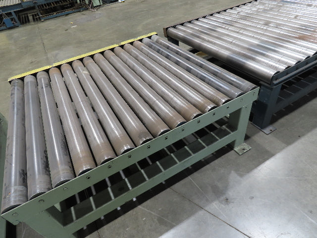 58"x 20' Powered Pallet Conveyor 4" Roller 54"BF 1Hp Chain Drive 40 FPM