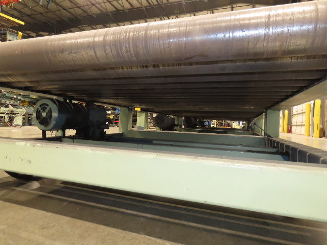 58"x 20' Powered Pallet Conveyor 4" Roller 54"BF 1Hp Chain Drive 40 FPM