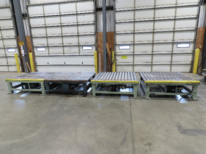 58"x 20' Powered Pallet Conveyor 4" Roller 54"BF 1Hp Chain Drive 40 FPM