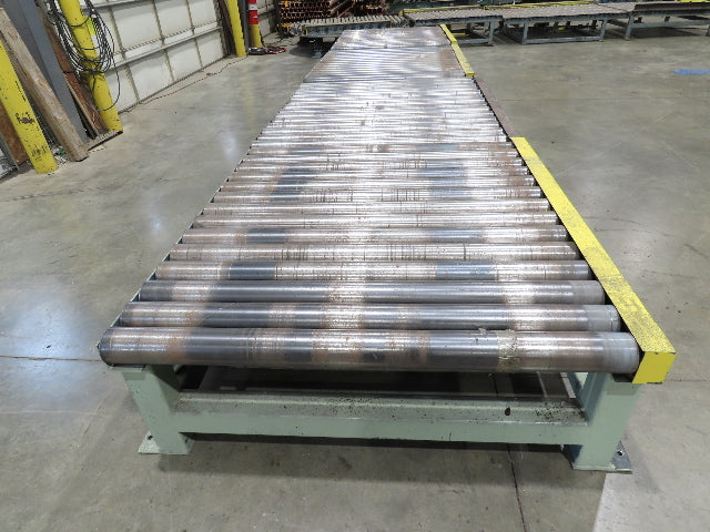 58"x 20' Powered Pallet Conveyor 4" Roller 54"BF 1Hp Chain Drive 40 FPM