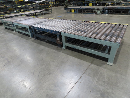 58"x 20' Powered Pallet Conveyor 4" Roller 54"BF 1Hp Chain Drive 40 FPM