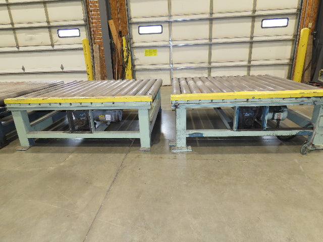 58"x 20' Powered Pallet Conveyor 4" Roller 54"BF 1Hp Chain Drive 40 FPM
