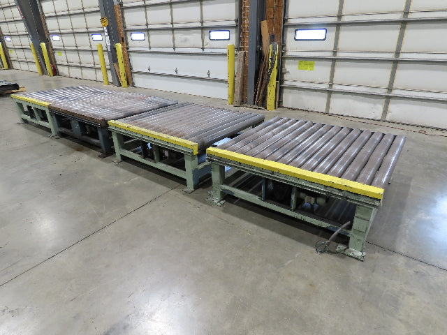 58"x 20' Powered Pallet Conveyor 4" Roller 54"BF 1Hp Chain Drive 40 FPM