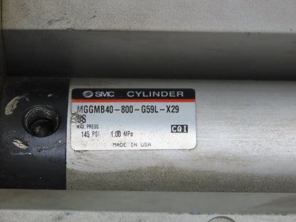 SMC MGGMB40-800-G59L-X29 Guided Cylinder Slide Bearing 40mm Bore 800mm Stroke