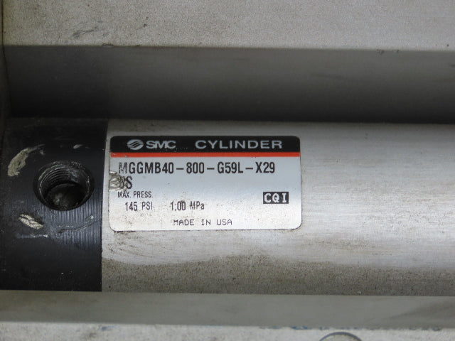 SMC MGGMB40-800-G59L-X29 Guided Cylinder Slide Bearing 40mm Bore 800mm Stroke