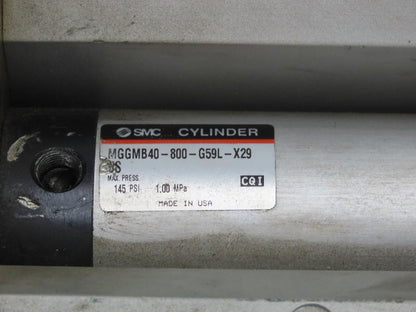 SMC MGGMB40-800-G59L-X29 Guided Cylinder Slide Bearing 40mm Bore 800mm Stroke