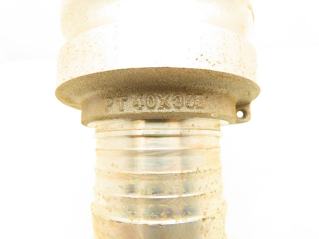 PT Coupling 40X30E Aluminum Cam & Groove Reducer 4" Adapter x 3" Hose Shank