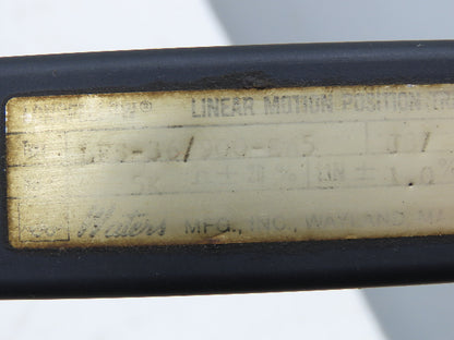 Waters LFS-36/900-EA5 Longfellow Linear Position Transducer 5k 36" 900mm Stroke