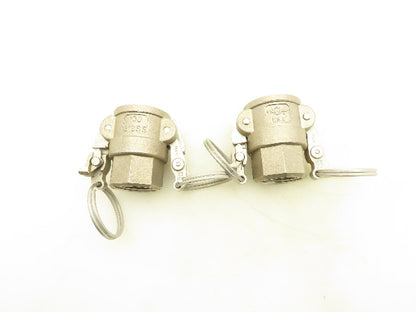 PT Coupling 10D 316SS Stainless Camlock Cam & Groove 1" NPT Female  Lot of 2