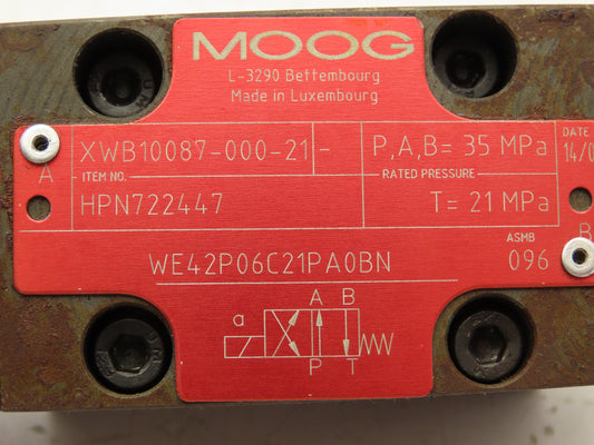Moog WE42P06C21PA0BN Directional Control Solenoid Valve 24V HPN722447