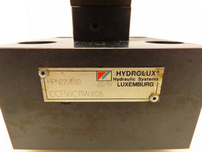 Moog Hydrolux CCE50C11WX06 Hydraulic Proportional 2-Way Cartridge Solenoid Valve