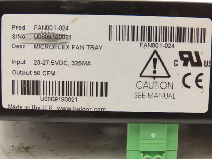 Baldor FAN001-024 Microflex Dual Fan Tray 24VDC 0.17A