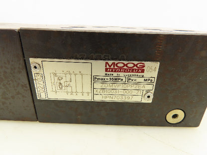 Moog Hydrolux ZDMVP10PP2EA Proportional Relief Valve HPN703397