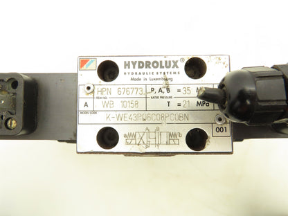 Husky Hydrolux Moog WEH43P10A03CSBN Directional Solenoid Valve K-WE43P06C08PC0BN