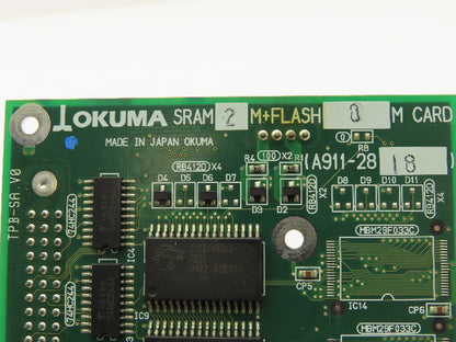 Okuma 1911-2818 SRAM 2M + Flash 0M Card Circuit Board Module