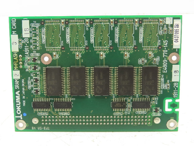 Okuma 1911-2818 SRAM 2M + Flash 0M Card Circuit Board Module