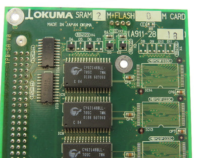 Okuma 1911-2818 SRAM 2M + Flash 0M Card Circuit Board Module