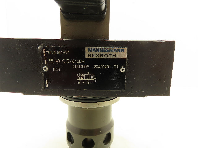 Rexroth FE 40 C13/670LM  2-Way Proportional Logic Cartridge Valve 24V Hydronorma
