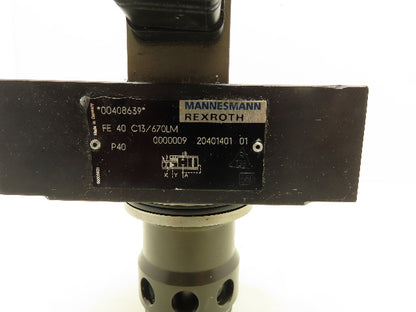 Rexroth FE 40 C13/670LM  2-Way Proportional Logic Cartridge Valve 24V Hydronorma
