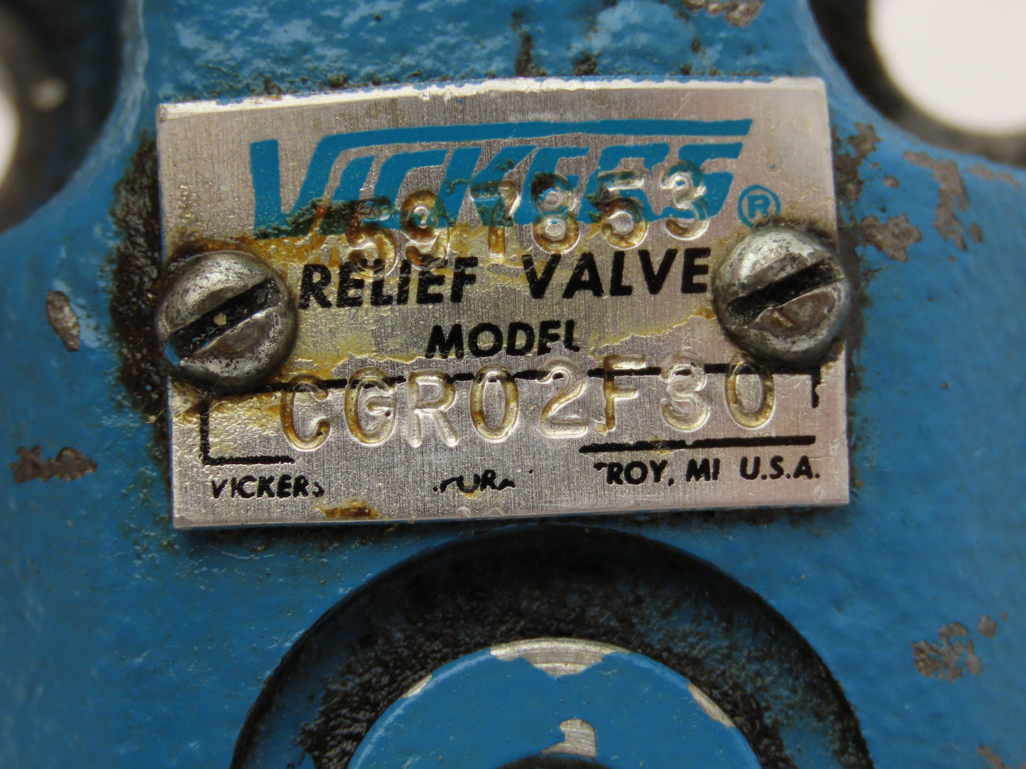 Vickers CGR-02-F-30 Hydraulic Relief Valve 597853