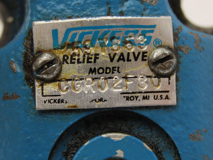 Vickers CGR-02-F-30 Hydraulic Relief Valve 597853