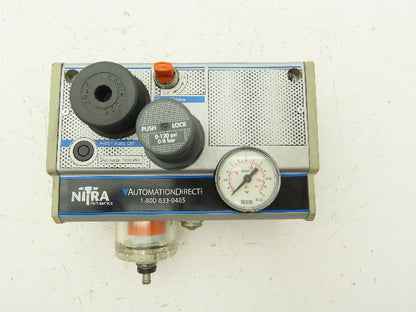 Automation Direct Tap-1000 Nitra Pneumatics Air Treatment Unit Regulator Filter