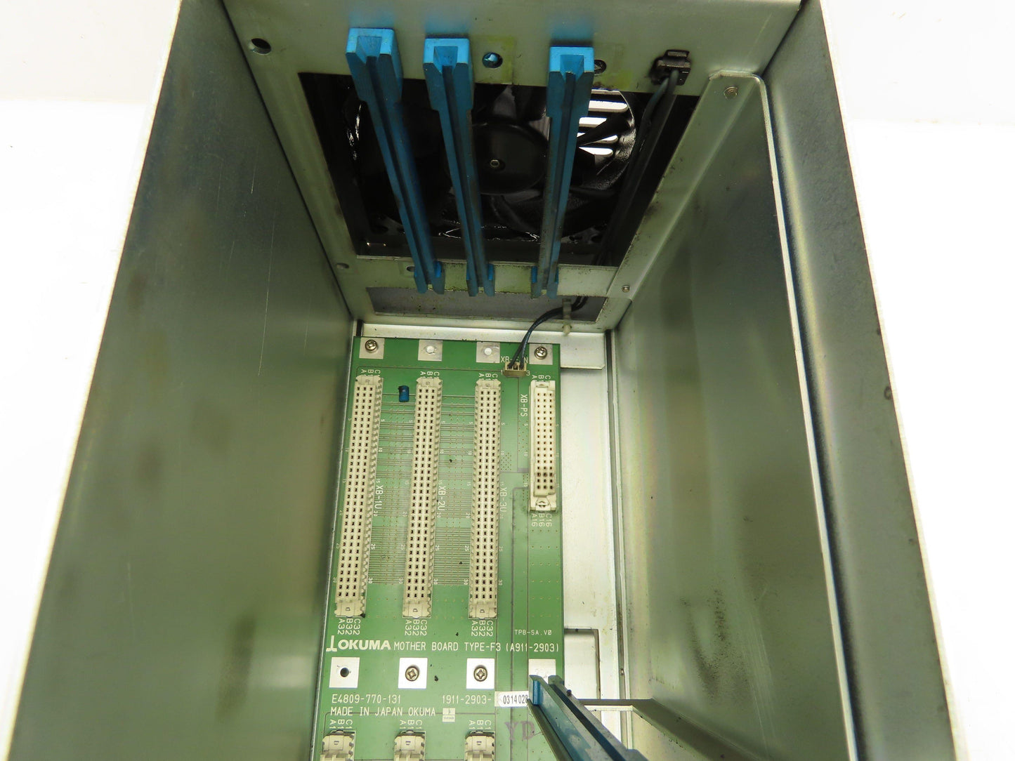 Okuma E7191-00U-001 Fixed 3-Rack PLC Chassis with Motherboard 1911-2903