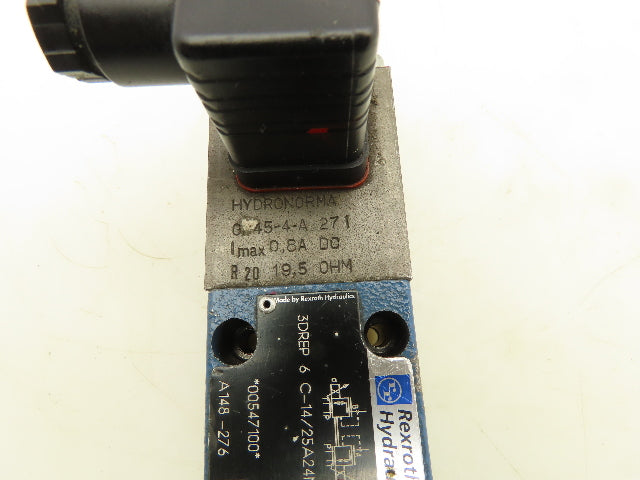 Rexroth 3DREP 6 C-14/25A24N9K4M Proportional Reducing Solenoid Valve 24VDC