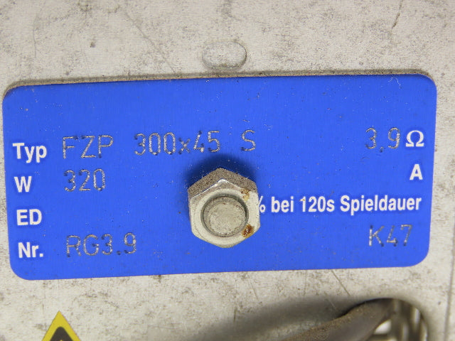 Spieldauer FZP 300X45S Tubular Breaking Resistor 300W 1-2 Ohm 24VDC 2A 230VAC 2A