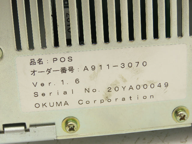 Okuma A911-3070 PLC Slot Rack Card Chassis with Motherboard ES-V4504