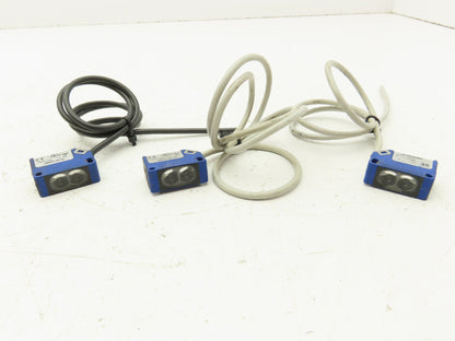 Automation Direct QMRB-0N-0A Photo Electric Sensor Diffuse 5-100mm Lot of 3