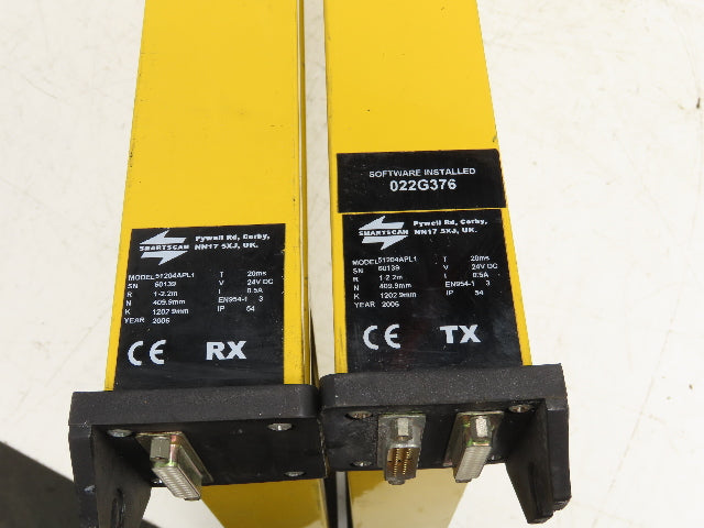 Smartscan 51204APL1 Safety Curtain 2.2m Range 1200 & 300mm 24VDC