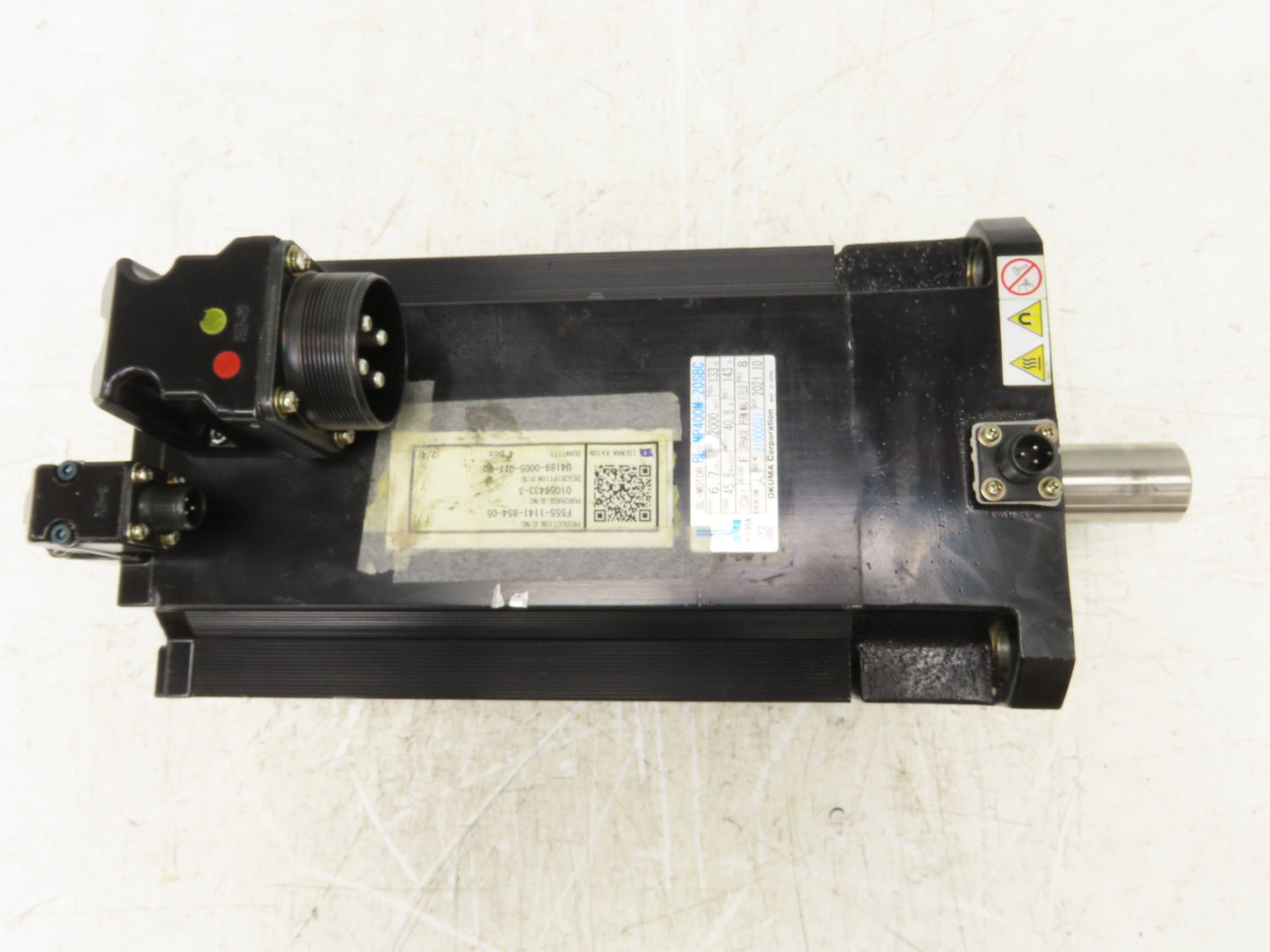 Okuma BL-MP400M-20SBC AC Servo Motor 6.7kW 2000 RPM 143V 3PH 40.8A Encoder