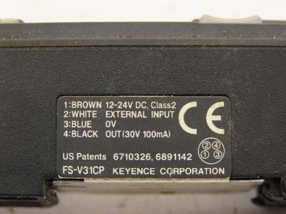 Keyence FS-V31CP Amplifier Photoelectric Sensor Set 12-24VDC 20mA M8 Connector