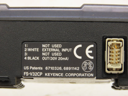 Keyence FS-V31CP Amplifier Photoelectric Sensor Set 12-24VDC 20mA M8 Connector