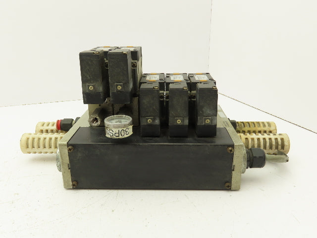 SMC NVFS3100-5FZ  5-Station Pneumatic Manifold with 24VDC Solenoid Valves