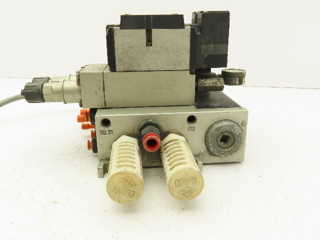 SMC NVFS3100-5FZ  5-Station Pneumatic Manifold with 24VDC Solenoid Valves