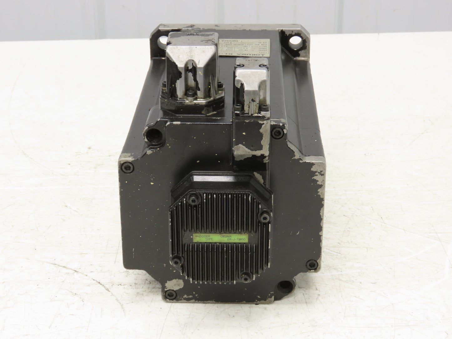 Okuma BL-MC400J-15S AC Servo Motor 6kW 1500 RPM 26A 145V 3PH Encoder ER-J-7200D