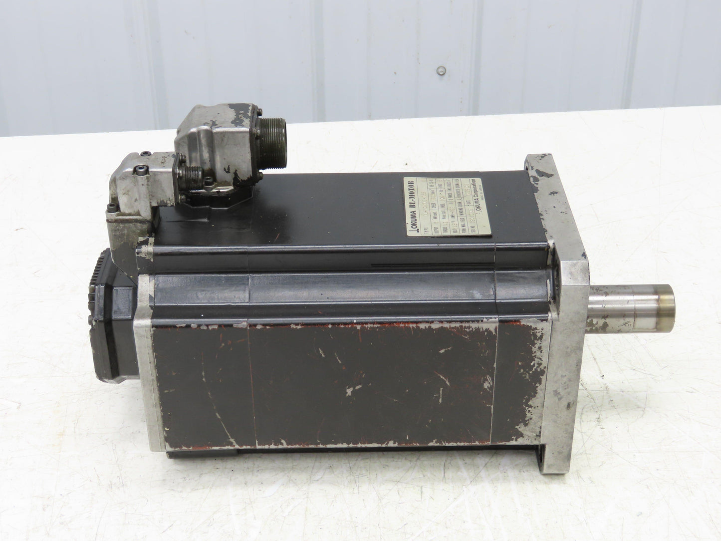 Okuma BL-MC400J-15S AC Servo Motor 6kW 1500 RPM 26A 145V 3PH Encoder ER-J-7200D