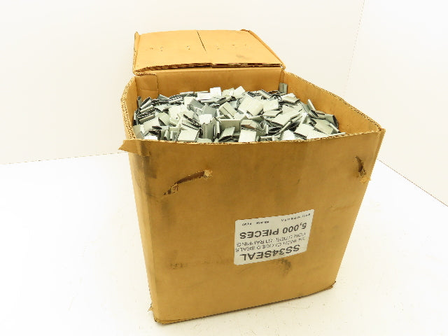 SS34SEAL Metal Strapping Seal 3/4" x 1" Closed Clips .020 Steel Lot of 5000