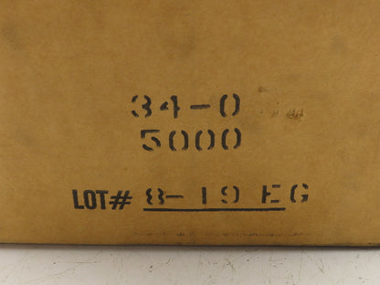 34-0 Metal Strapping Seal Clips Open Type 3/4" x 1-1/4" Lot of 5000